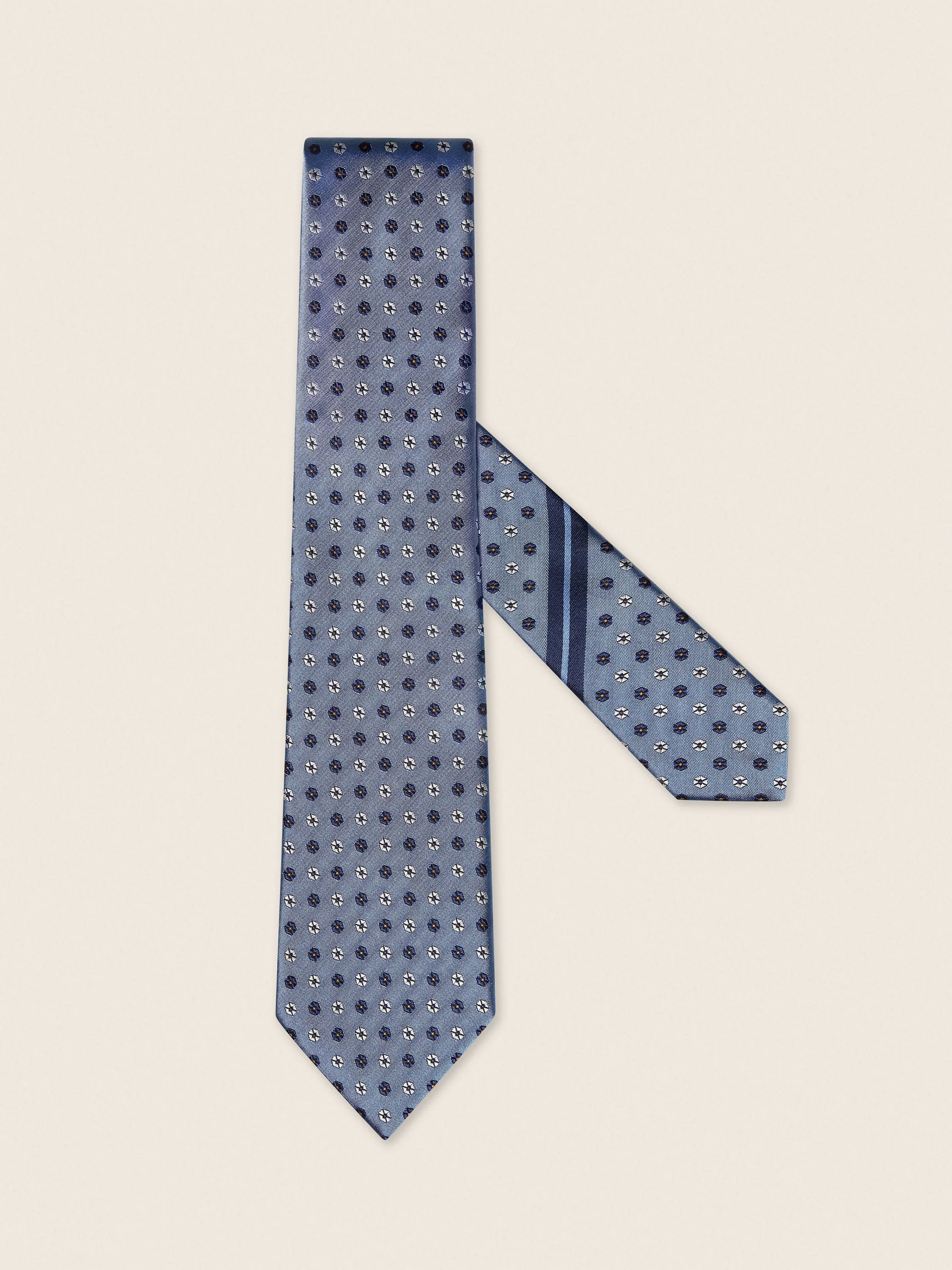 LIGHT AVIO BLUE SILK TIE - 1