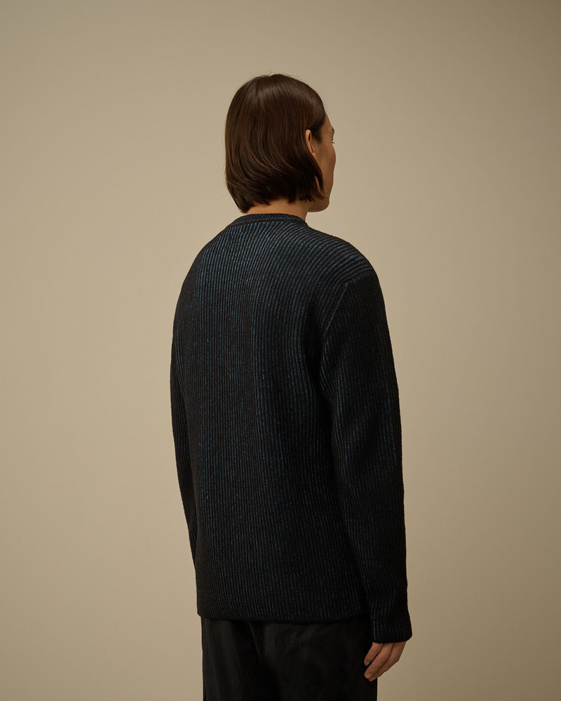 Fleece Knit Crewneck Lens Sweater 4
