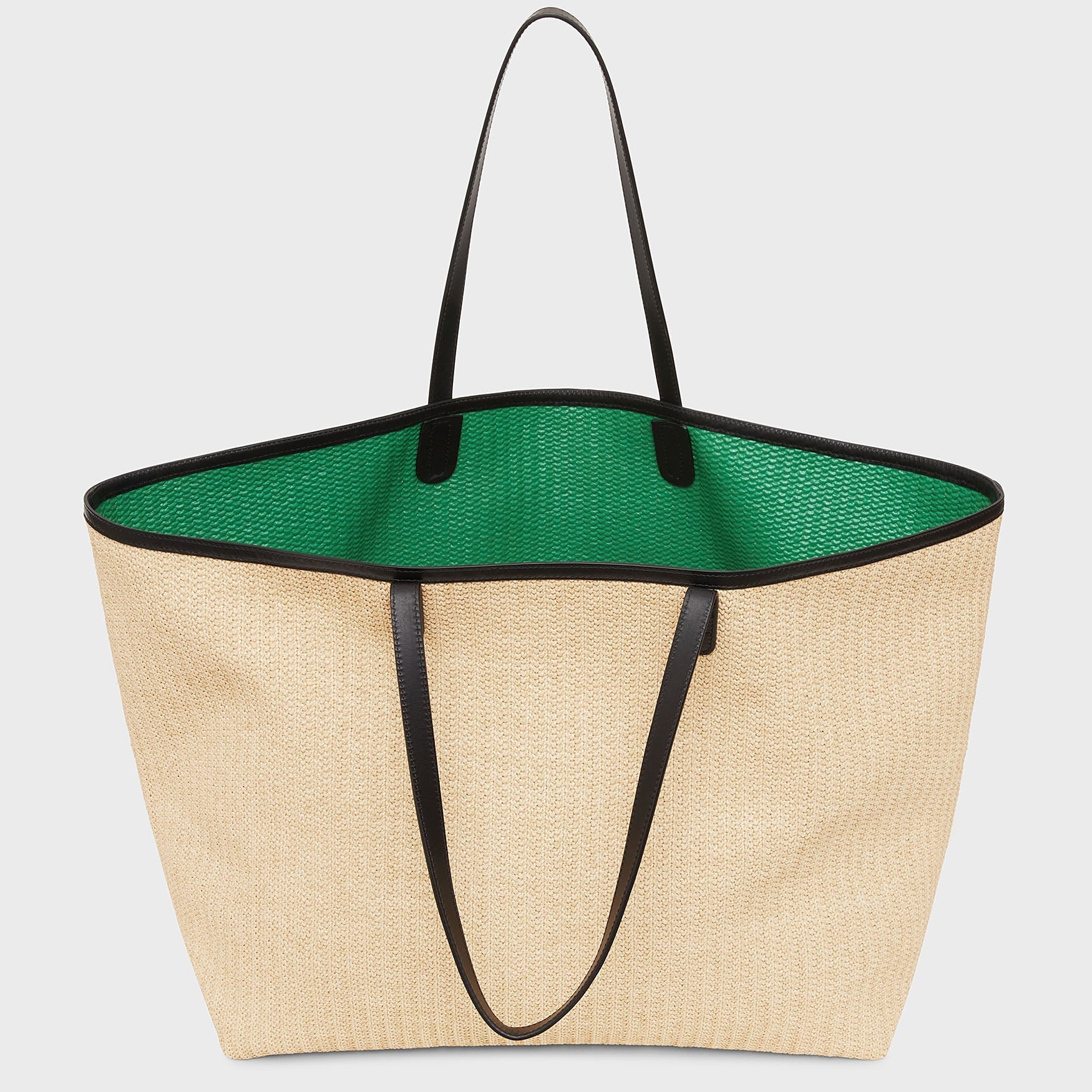 OVERSIZED RAFFIA TOTE - 3