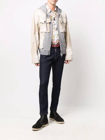 DSQUARED2 panelled hooded jacket outlook