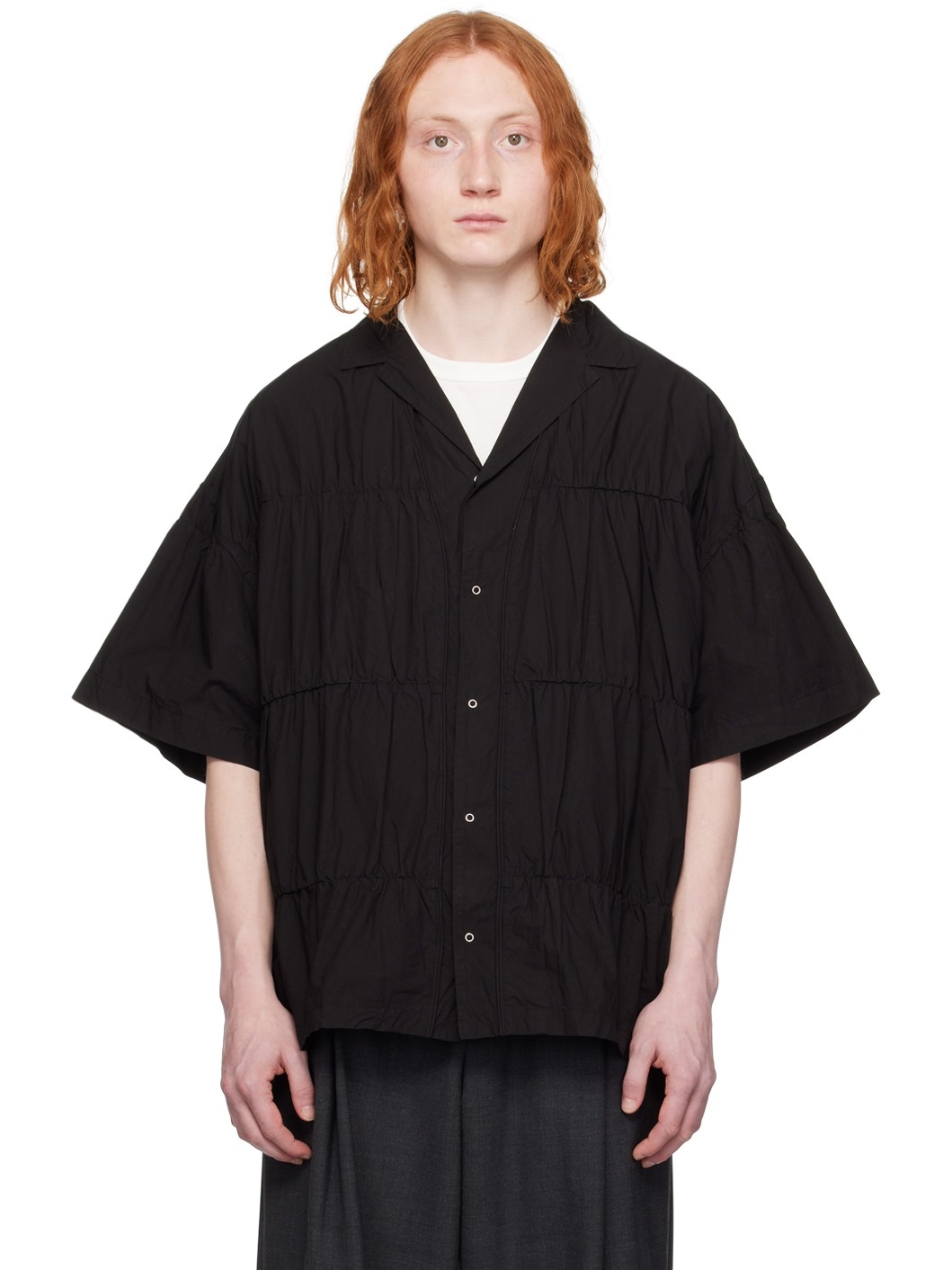 Black Cinched Shirt - 1