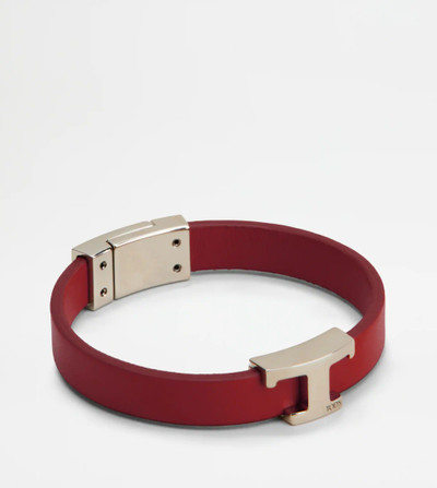 Tod's TIMELESS BRACELET IN LEATHER - RED outlook