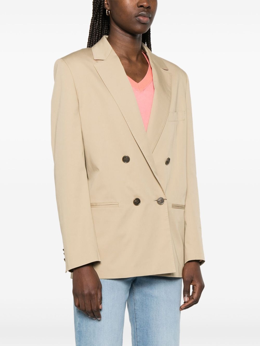 notched-lapels blazer - 3