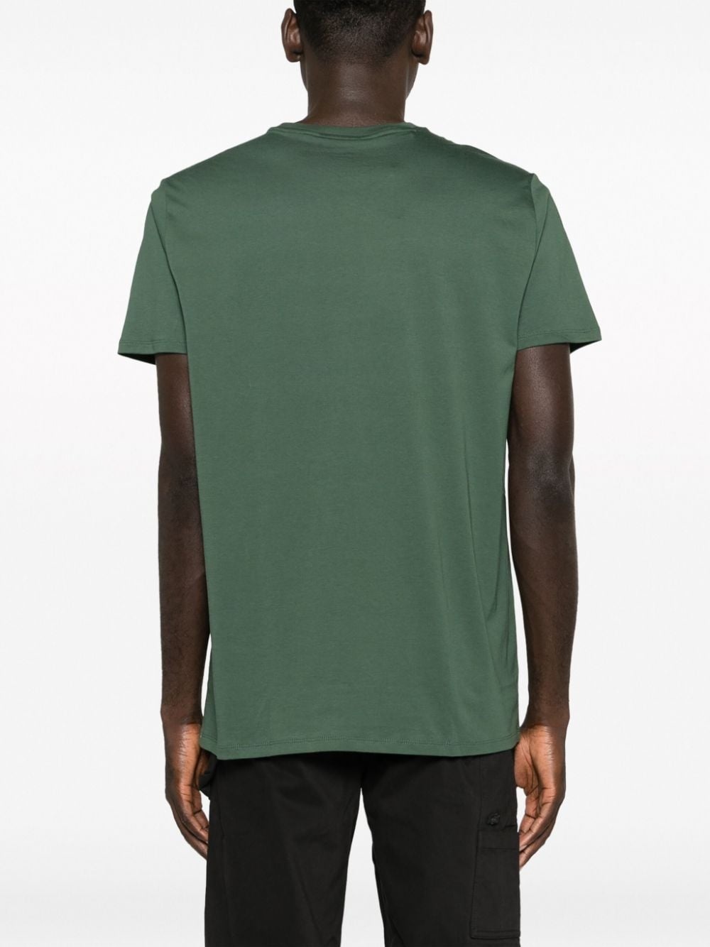 logo-patch jersey T-shirt - 4