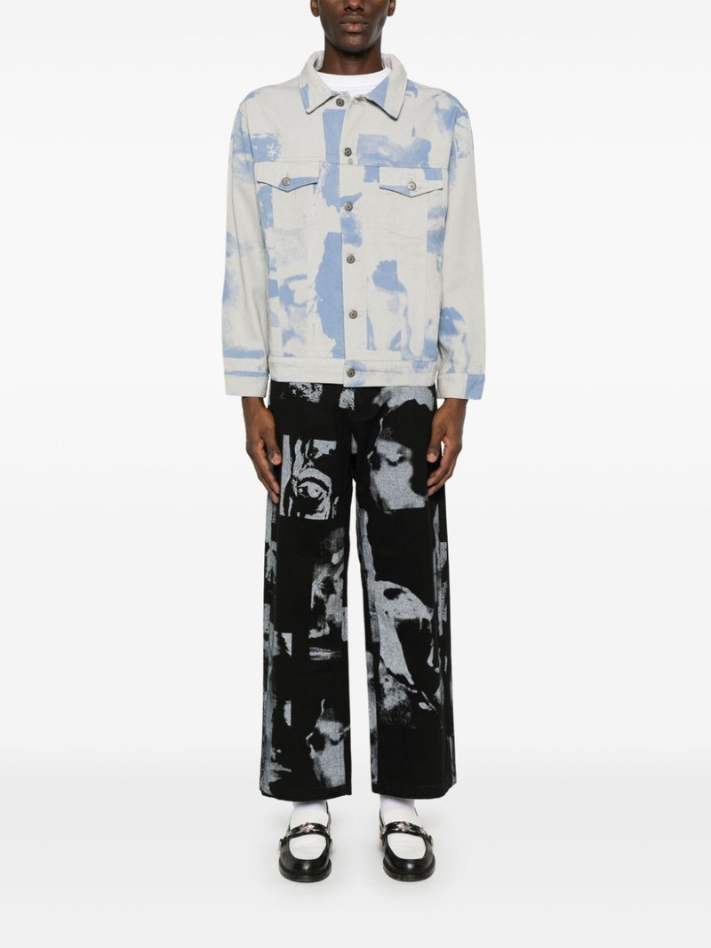KidSuper Faces Collage denim jacket outlook