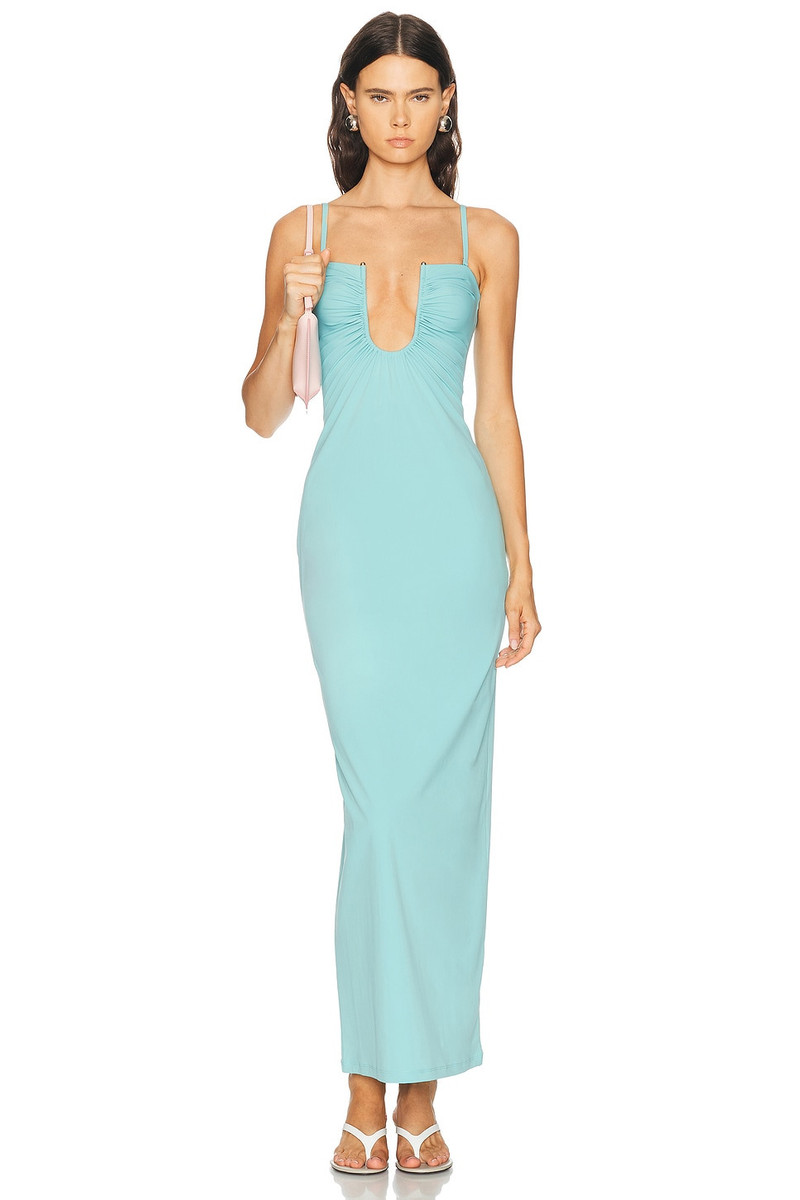Arced Ruched Lycra Dress 1