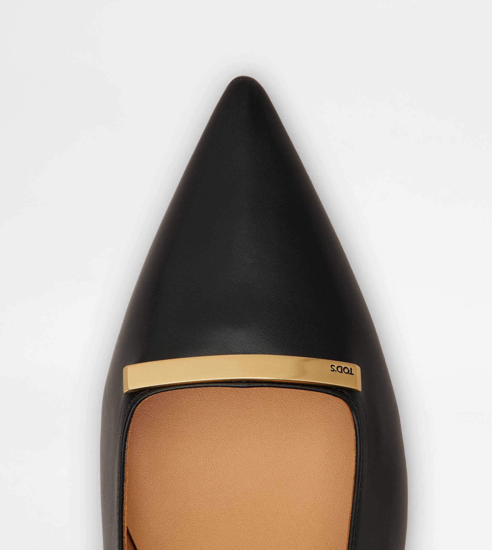 SLINGBACK PUMPS IN LEATHER - BLACK - 4