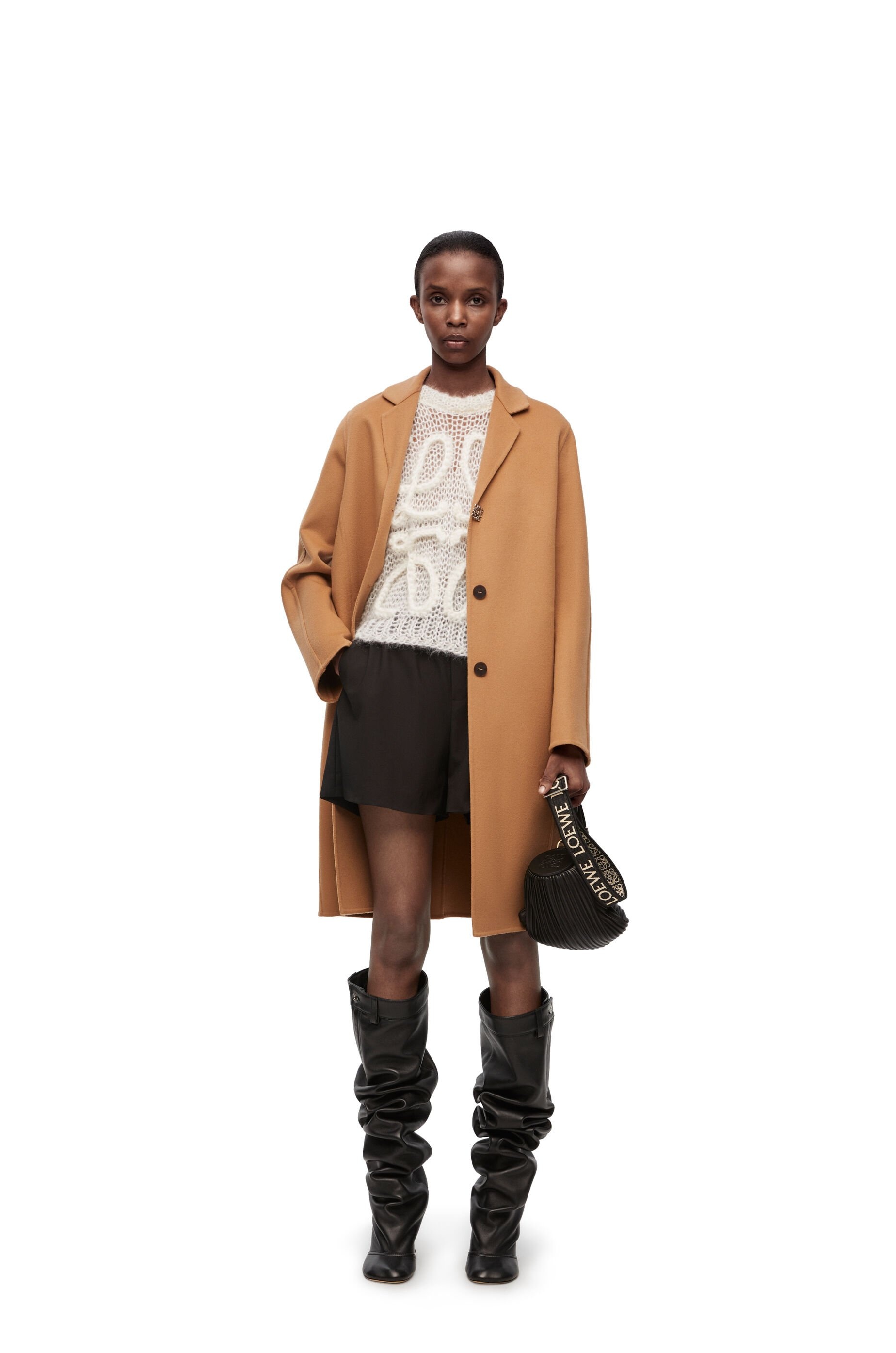 Anagram coat in wool and cashmere - 2