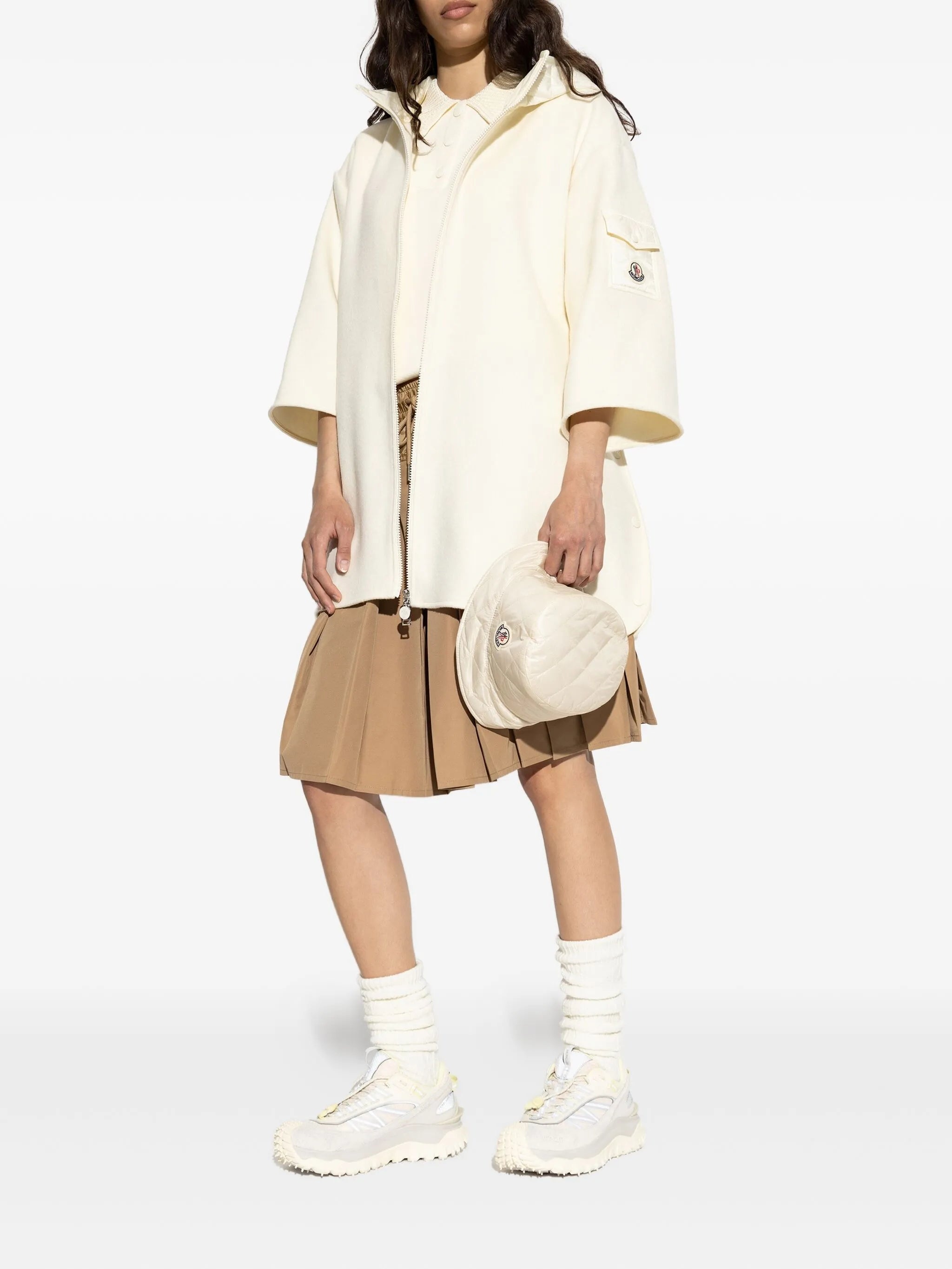 Moncler Zip-up Hooded Cape - 5