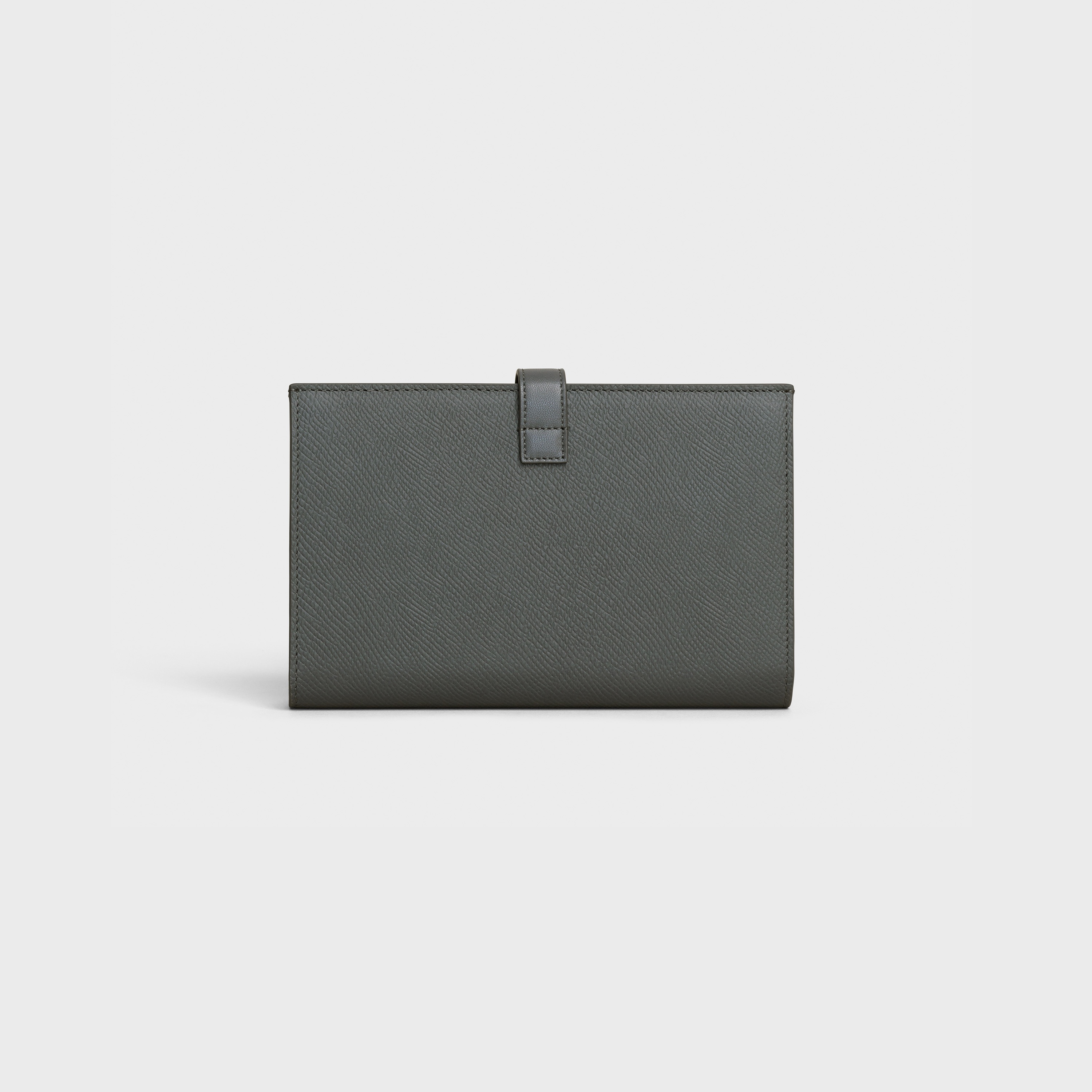 LARGE STRAP WALLET IN GRAINED CALFSKIN - 3