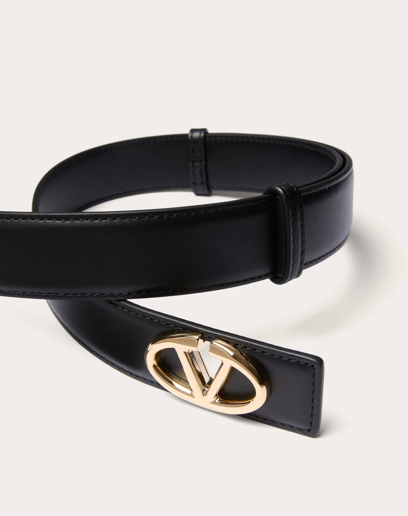 Valentino THE BOLD EDITION VLOGO CALFSKIN BELT 30 MM outlook