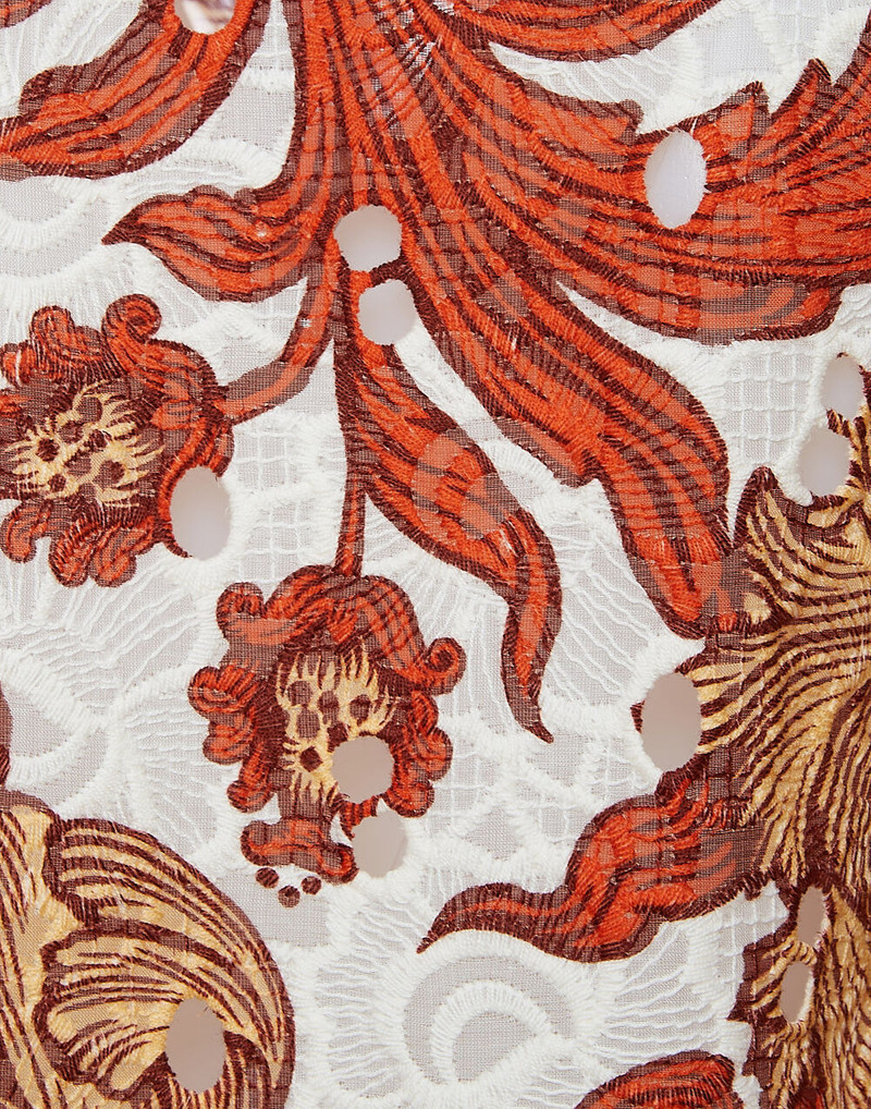 botanical 인쇄 poplin 드레스 4