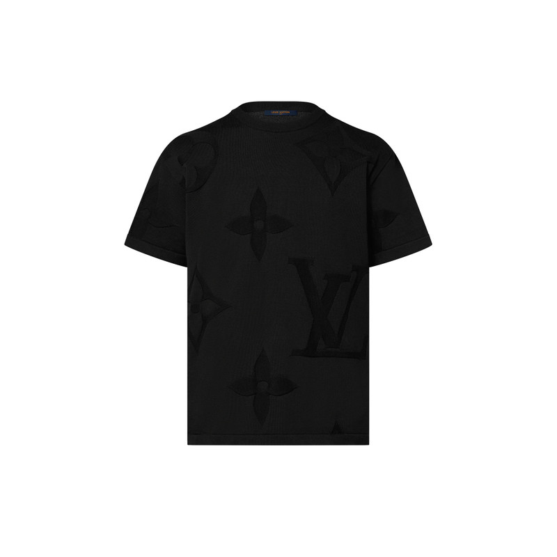 Monogram Short-Sleeved Cotton Crewneck 1