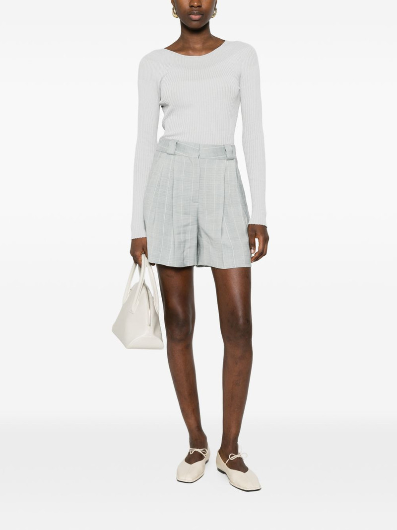BLAZÉ MILANO After You Fell pinstripe pleated shorts outlook