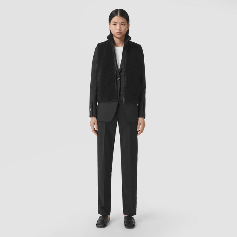 Burberry Logo Graphic Fleece Jacquard Gilet outlook