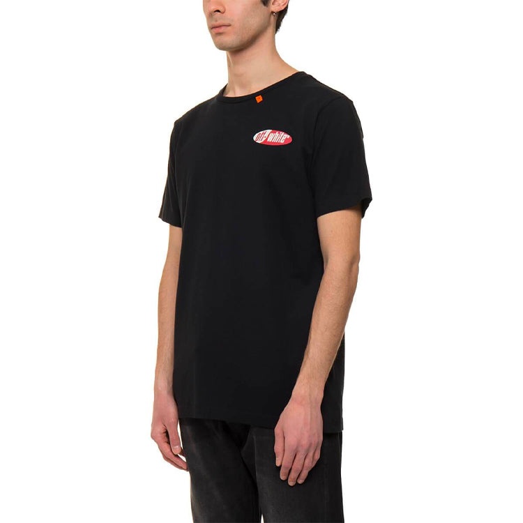 OFF-WHITE Back Arrow Printing Short Sleeve Black OMAA027S191850061020 - 5