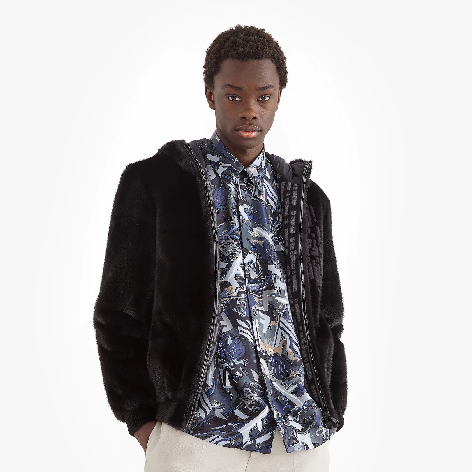 Multicolor silk shirt - 4