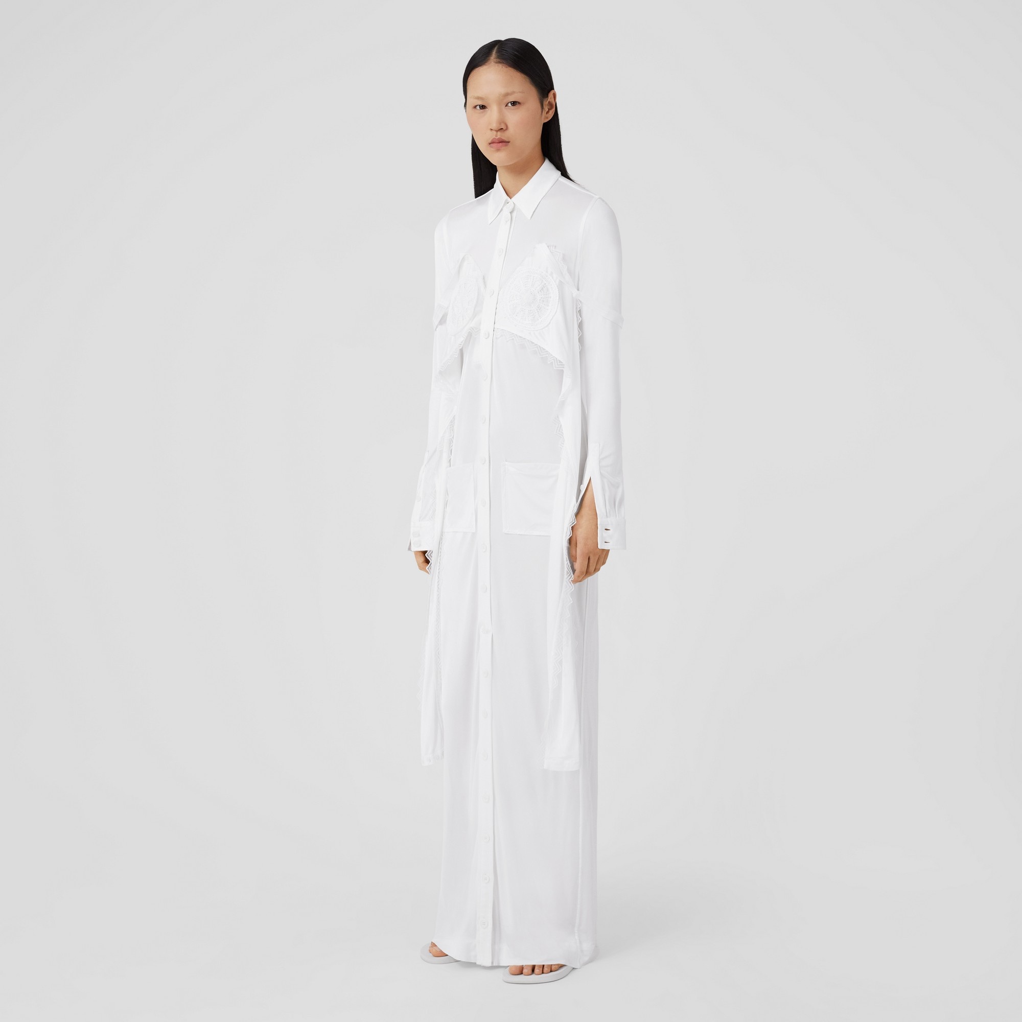 Viscose Jersey Reconstructed Shirt Dress - 6