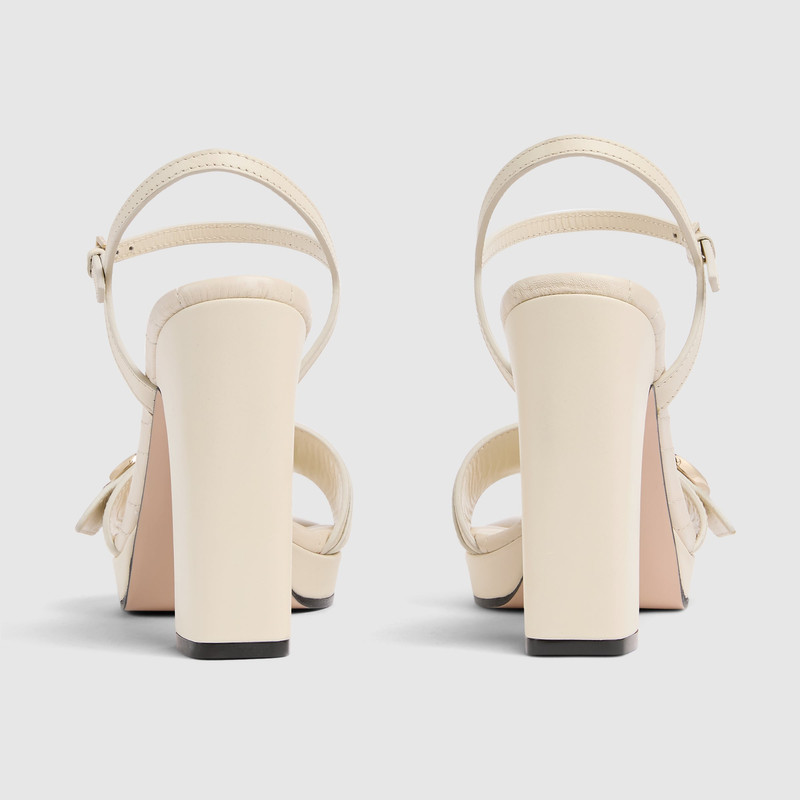 GUCCI Women's platform sandal with Double G outlook
