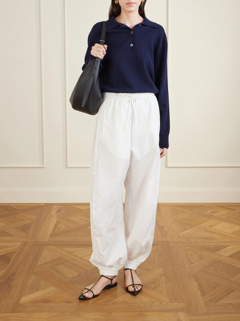 RÓHE Crinkled Cotton-blend Tapered Pants outlook