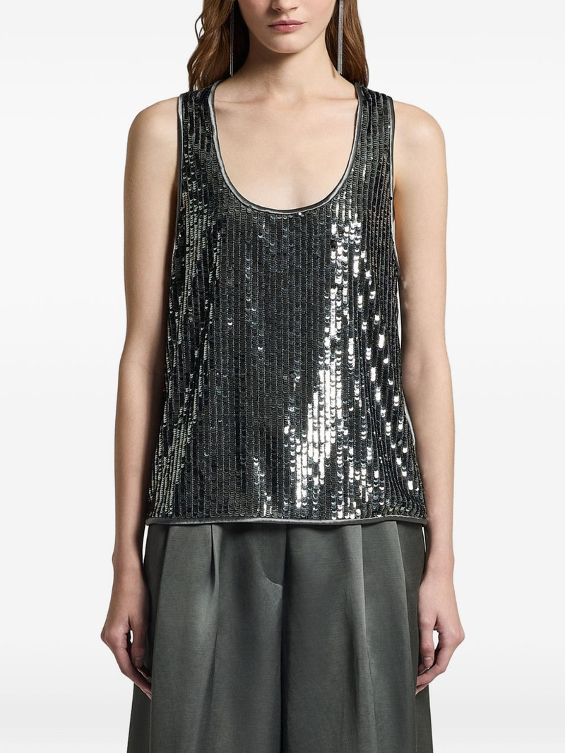 sequin-embellished tank top 1