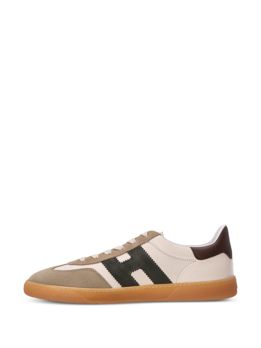 Cool low-top leather sneakers - 5