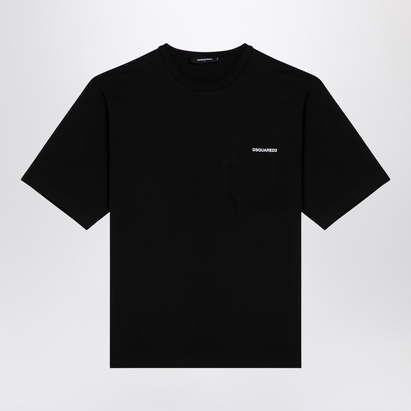 Dsquared2 Black cotton crew-neck T-shirt - 1