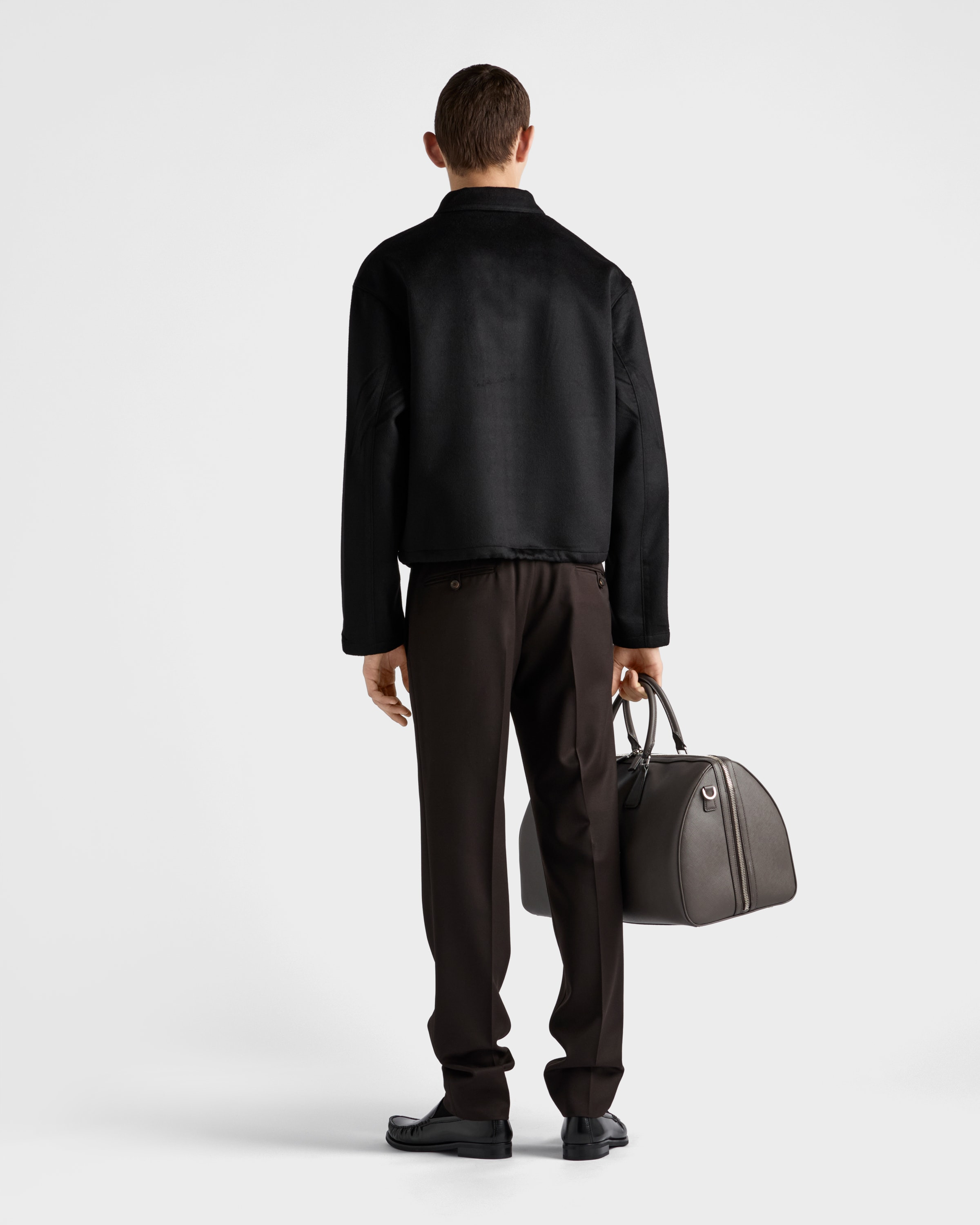 Wool and cashmere blouson jacket - 5
