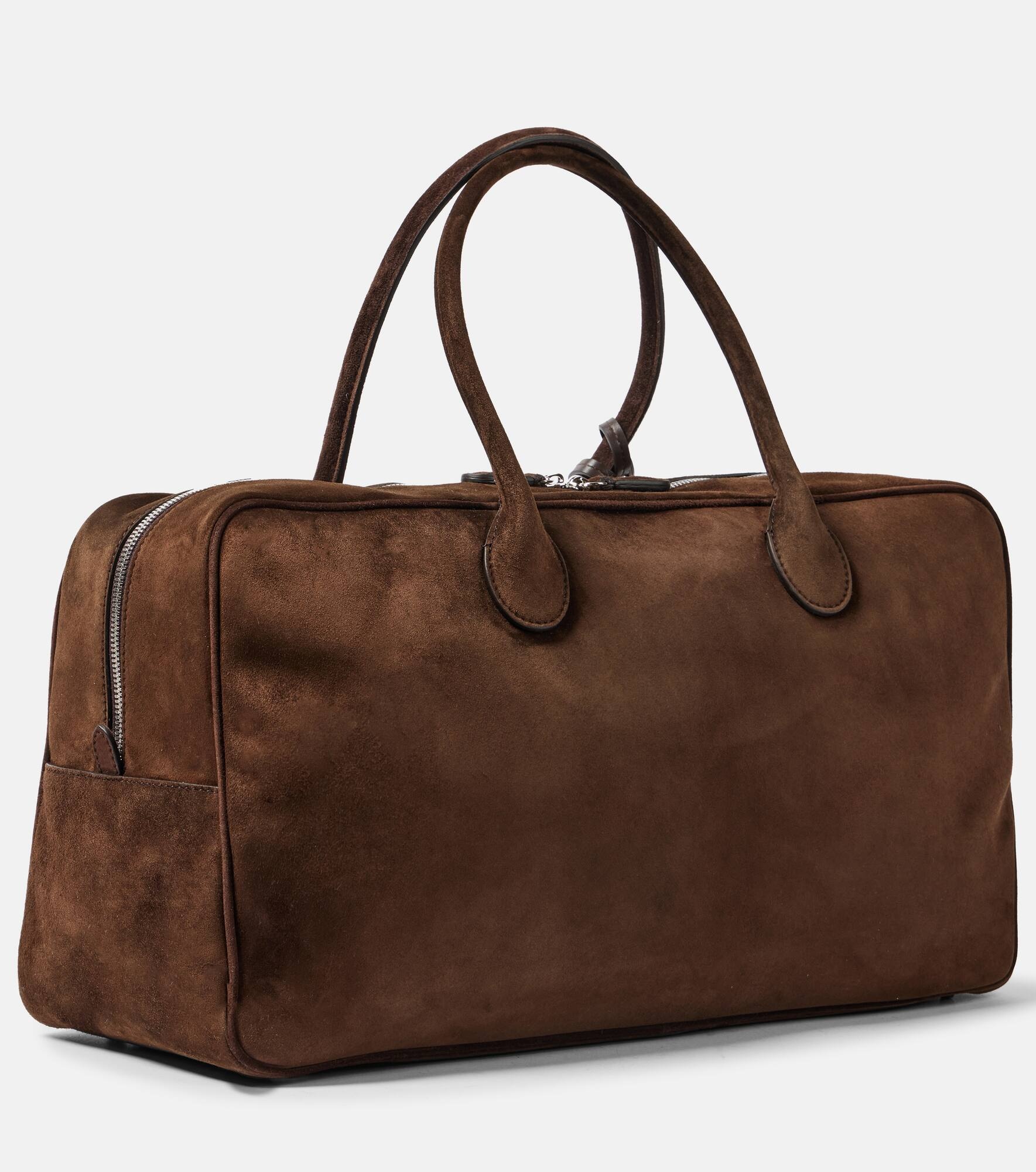 Brigitte Large suede duffel bag - 4
