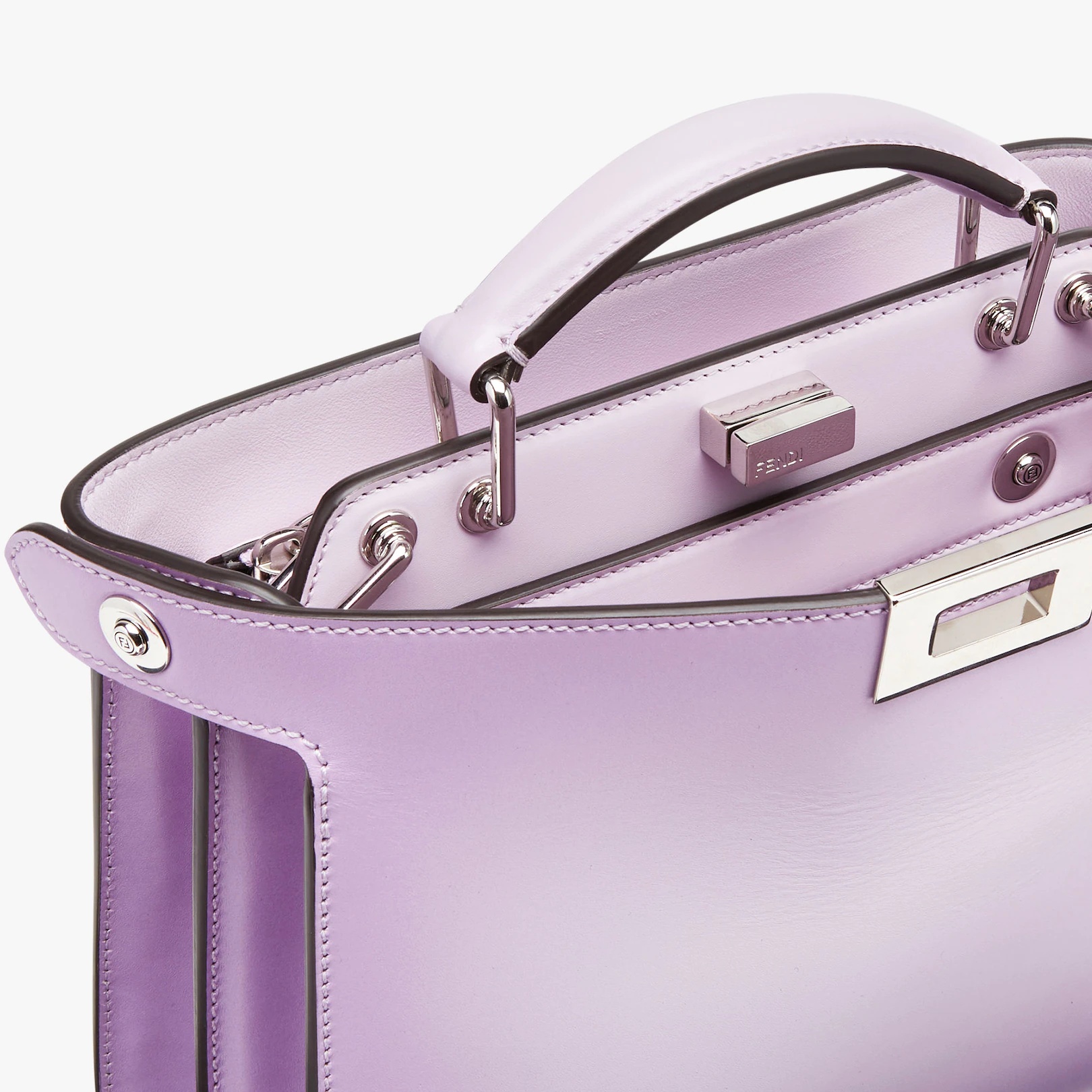 Lilac leather bag - 6