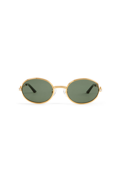 CASABLANCA Green & Gold The Hero Sunglasses outlook
