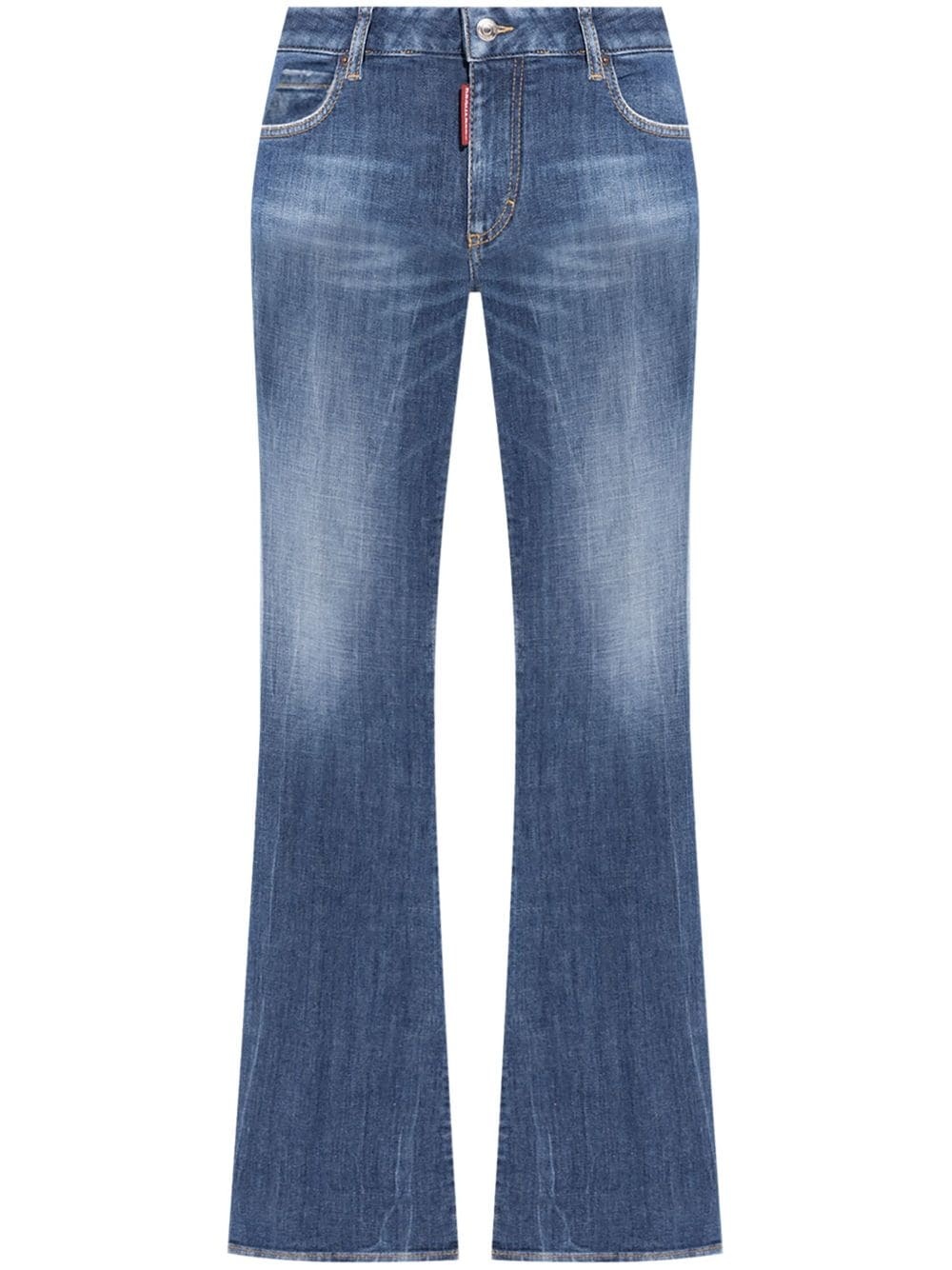 mid-rise flared jeans - 1