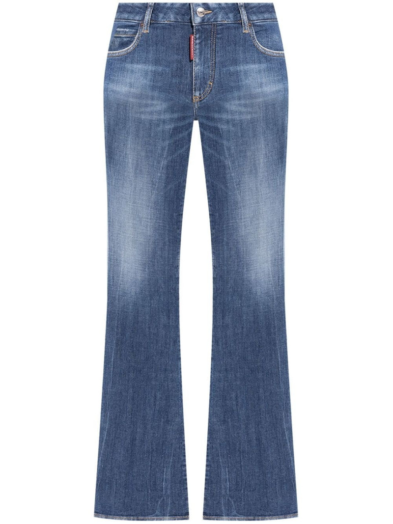 mid-rise flared jeans 1
