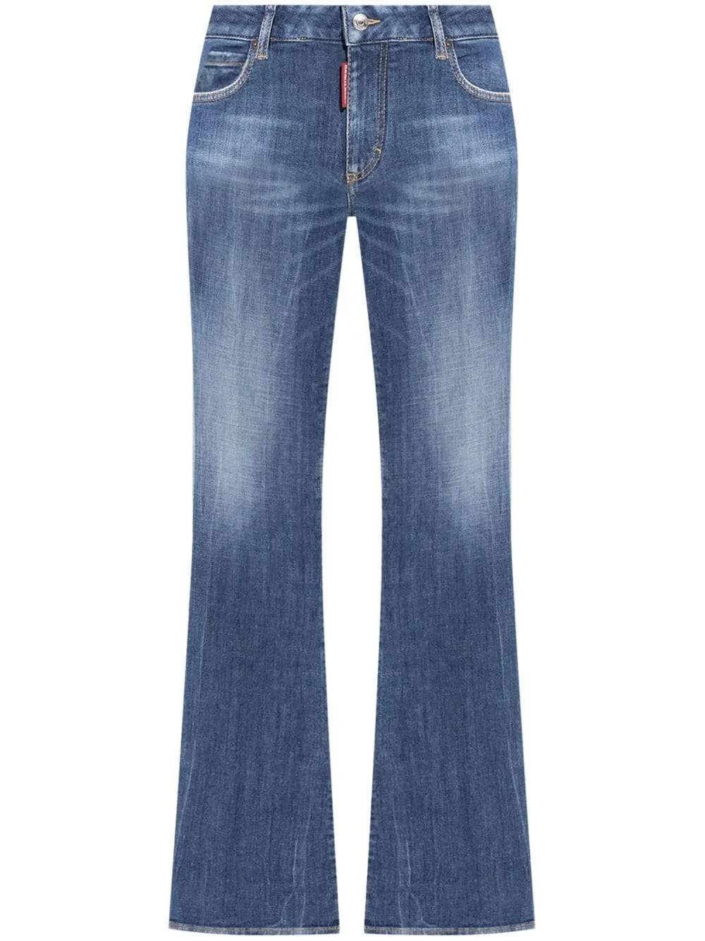 mid-rise flared jeans - 1