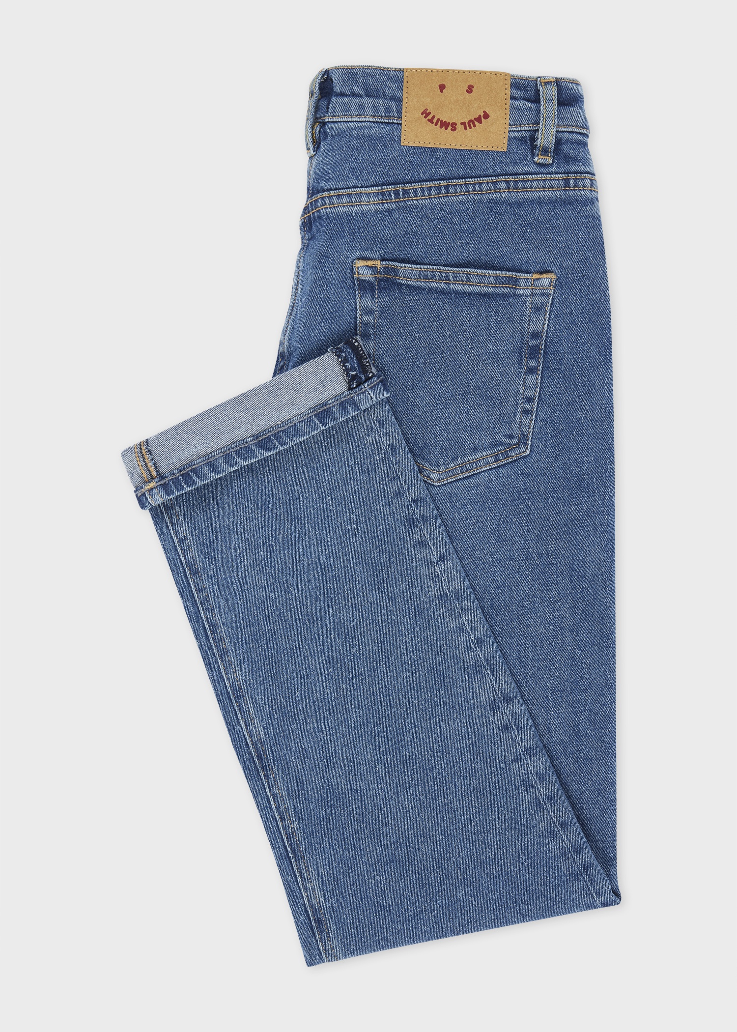 Women's Mid Wash Straight-Fit 'Happy' Jeans - 2