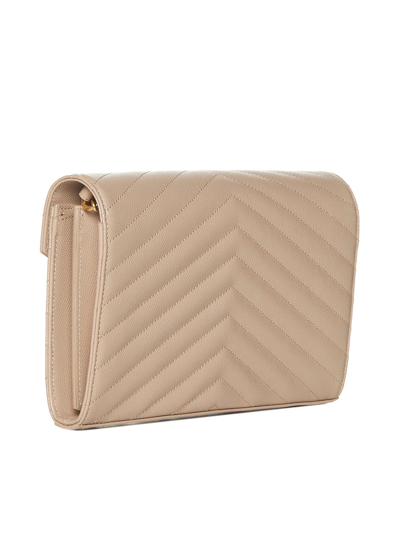 Saint Laurent Women Ysl Logo Quilted Leather Wallet On Chain Bag - 3