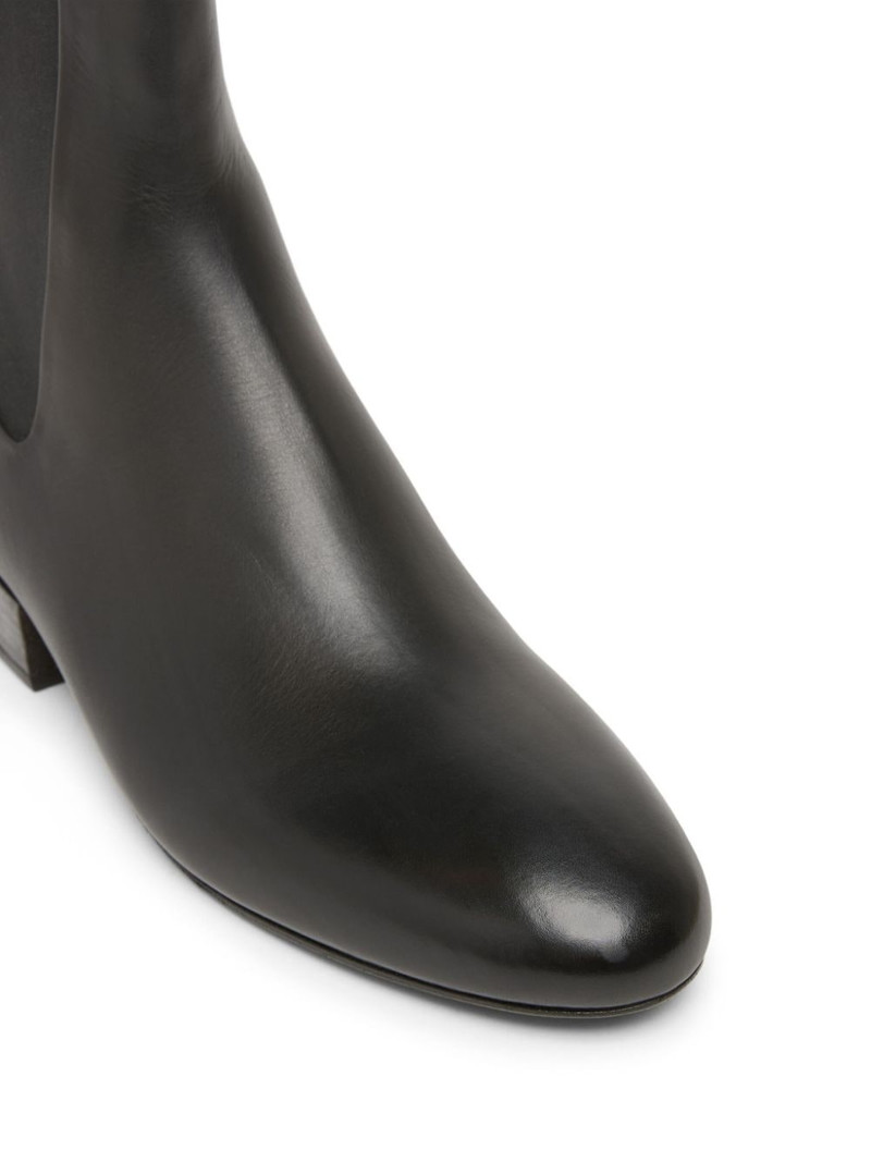 almond-toe leather Chelsea Boots 4