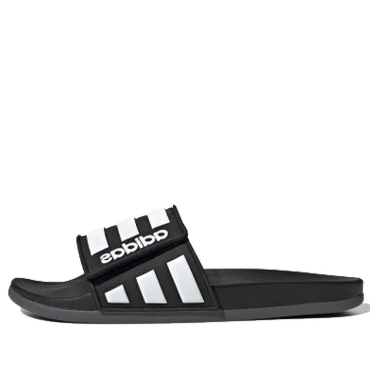 adidas Adilette Comfort ADJ 'Black White' EG1344 - 1