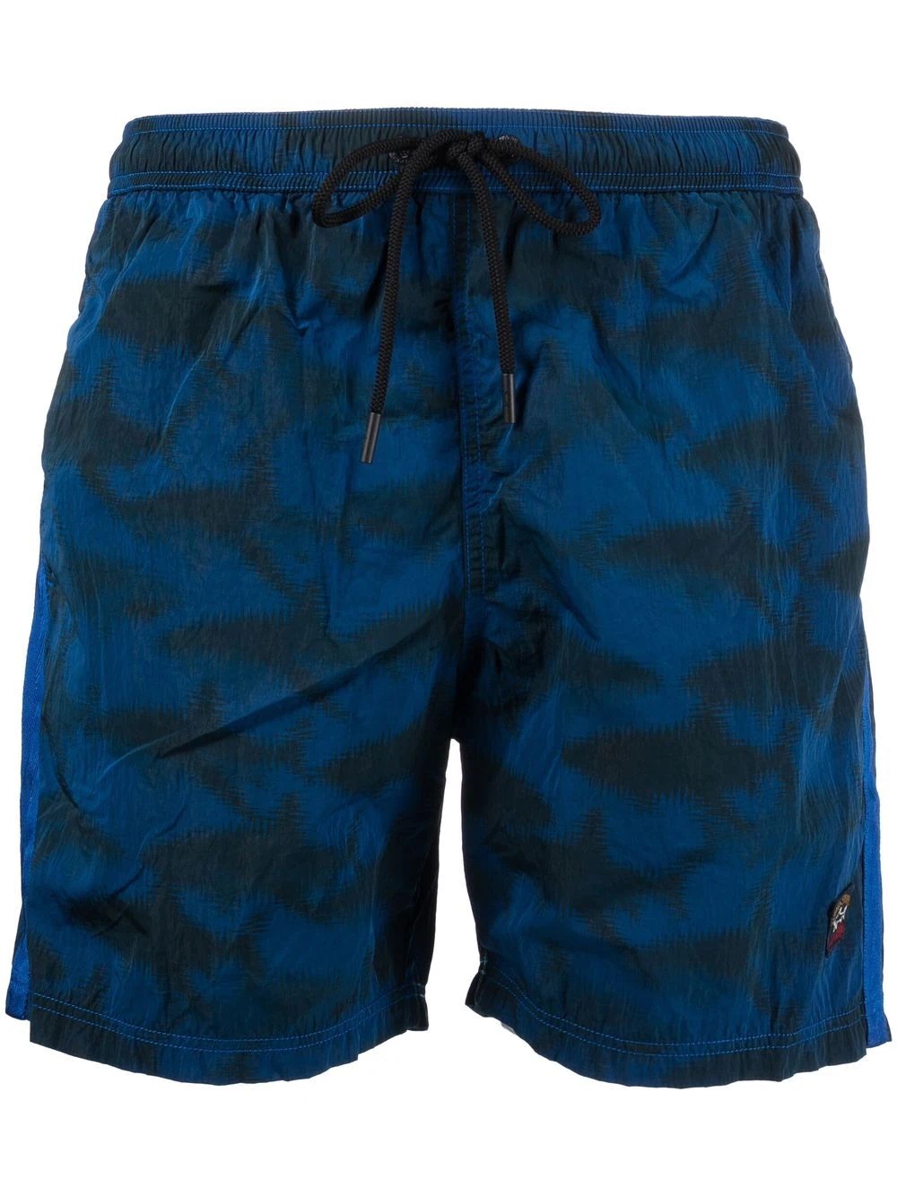 shark-print swim shorts - 1