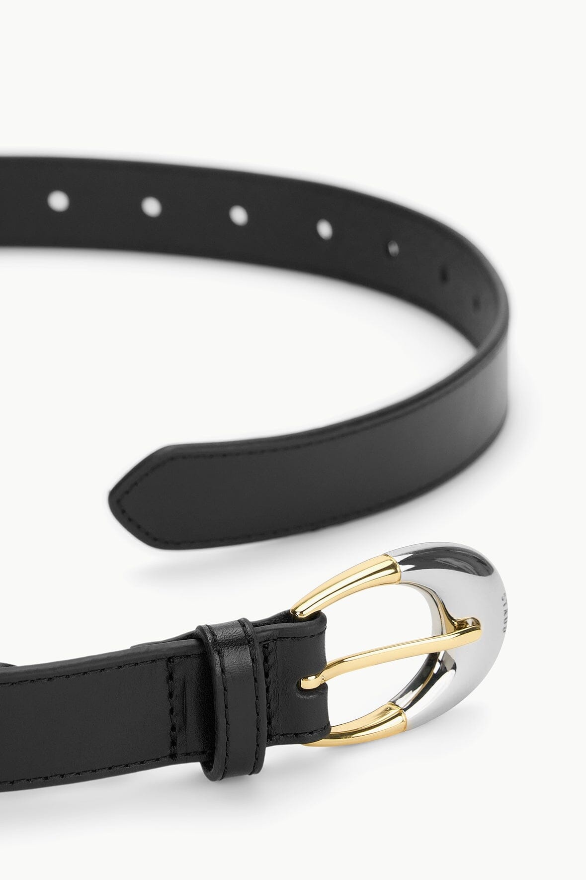 STAUD MOON BUCKLE BELT - 26MM BLACK TWO-TONE - 2