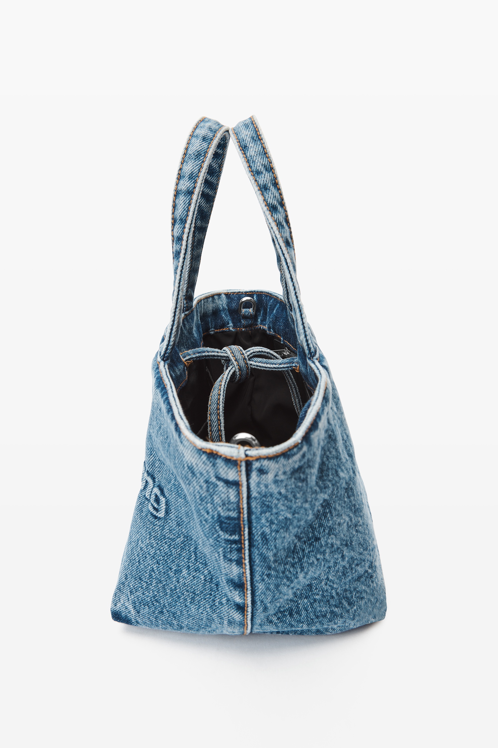 Small Punch Tote in Vintage Medium Indigo - 3