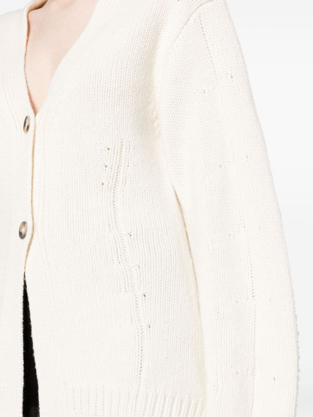 V-neck tailored cardigan - 5
