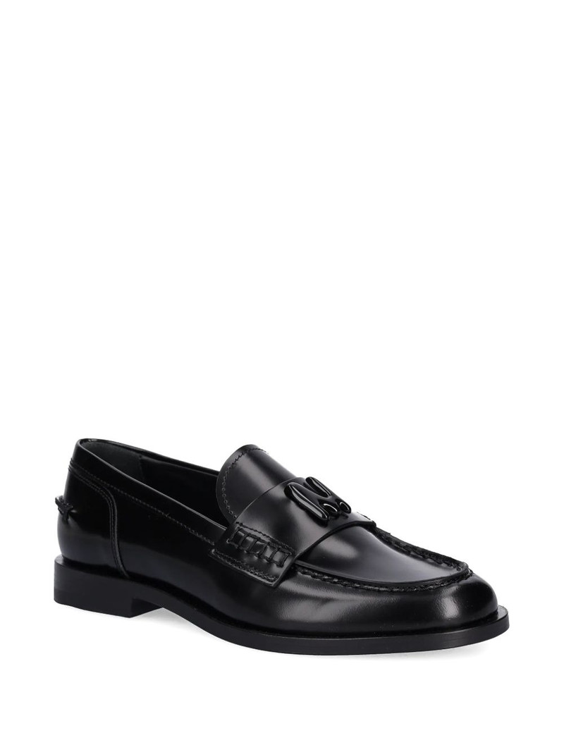 MSGM letter-appliqué loafers outlook
