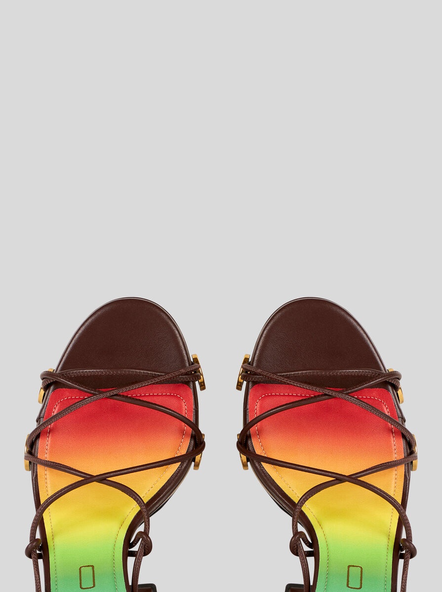 PLATFORM SANDALS WITH STRAPS AND STUDS - 2