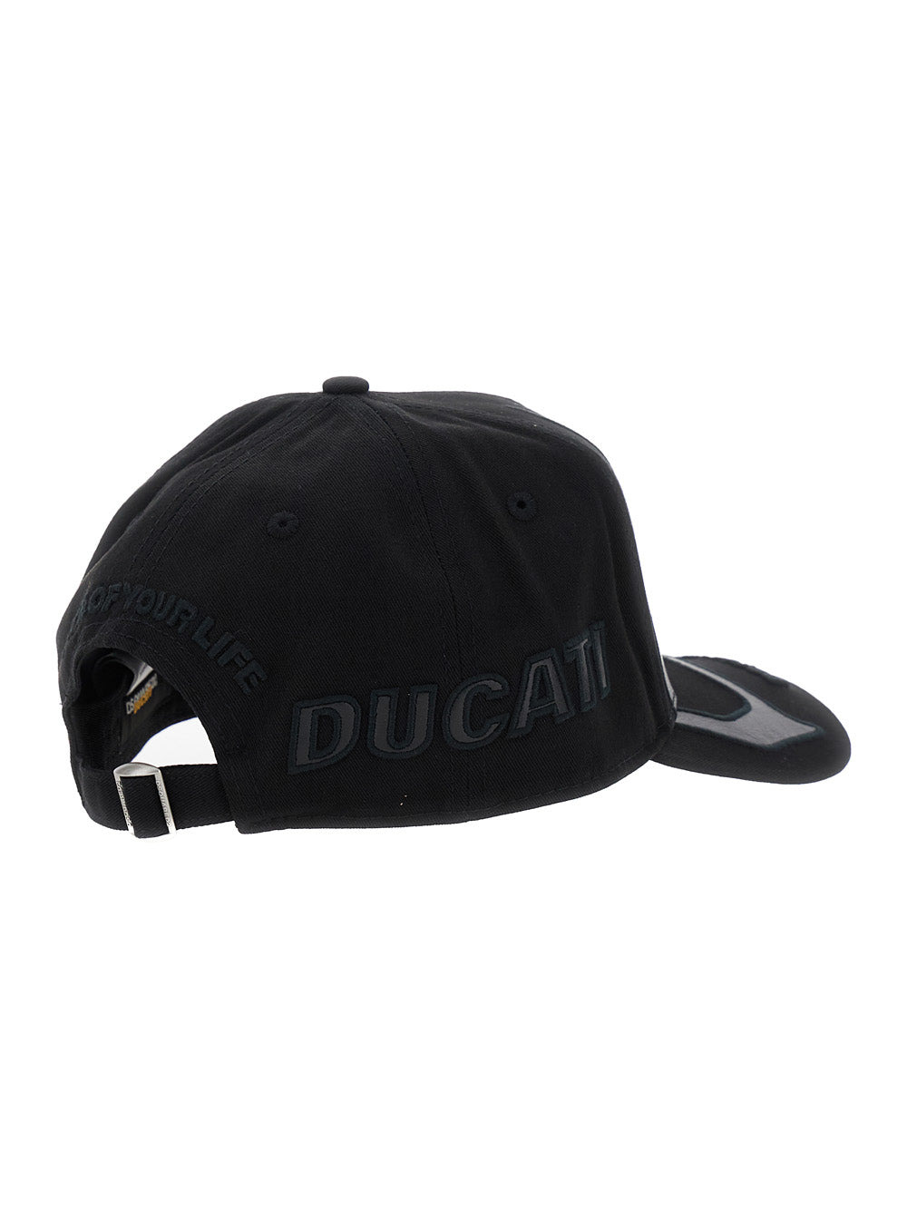 Dsquared2 Men 'Ducati X D2' Black Baseball Hat With Logo Embroidery On The Front And Maxi Logo Lette - 2