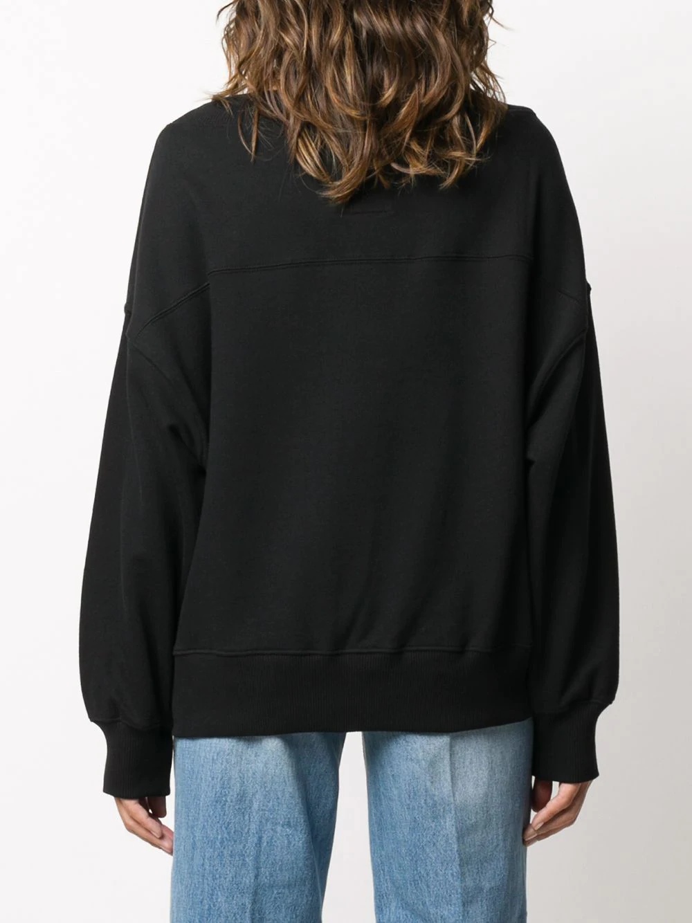 contrast logo sweatshirt - 4