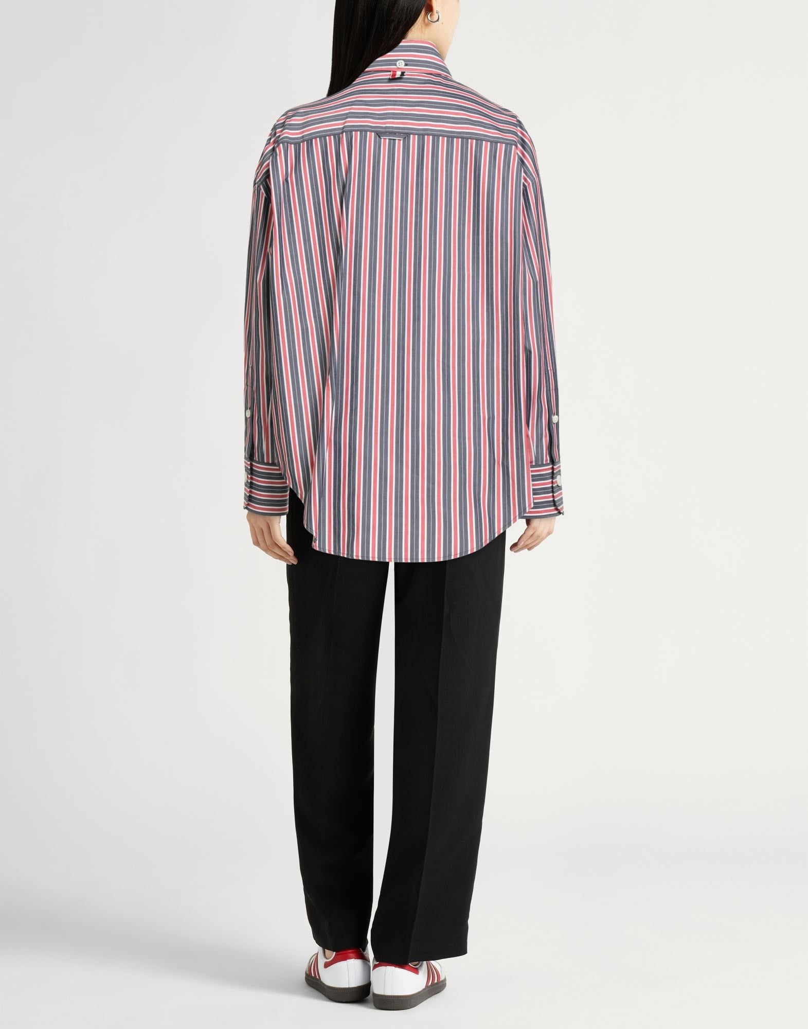 Navy Women's Striped Shirt - 3