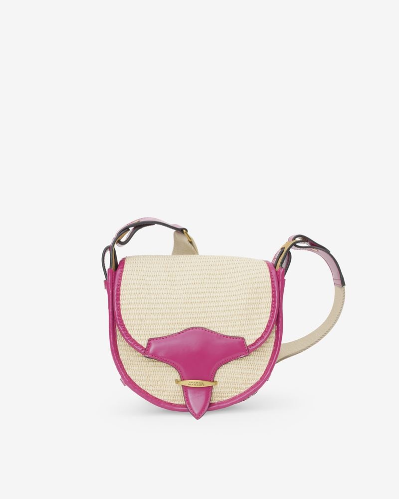 BOTSY SMALL SATCHEL RAFFIA BAG - 1