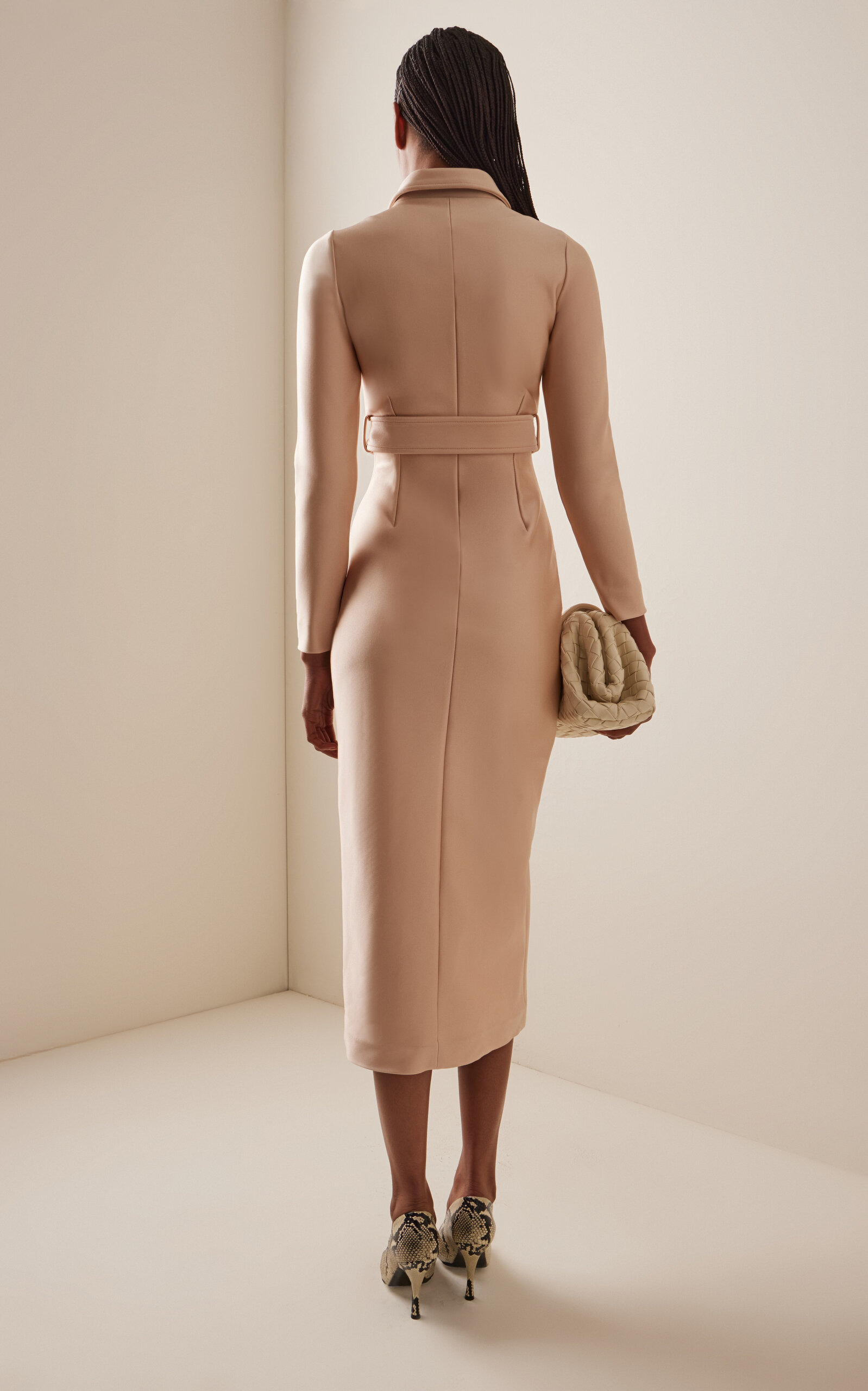 Belted Midi Dress neutral - 4
