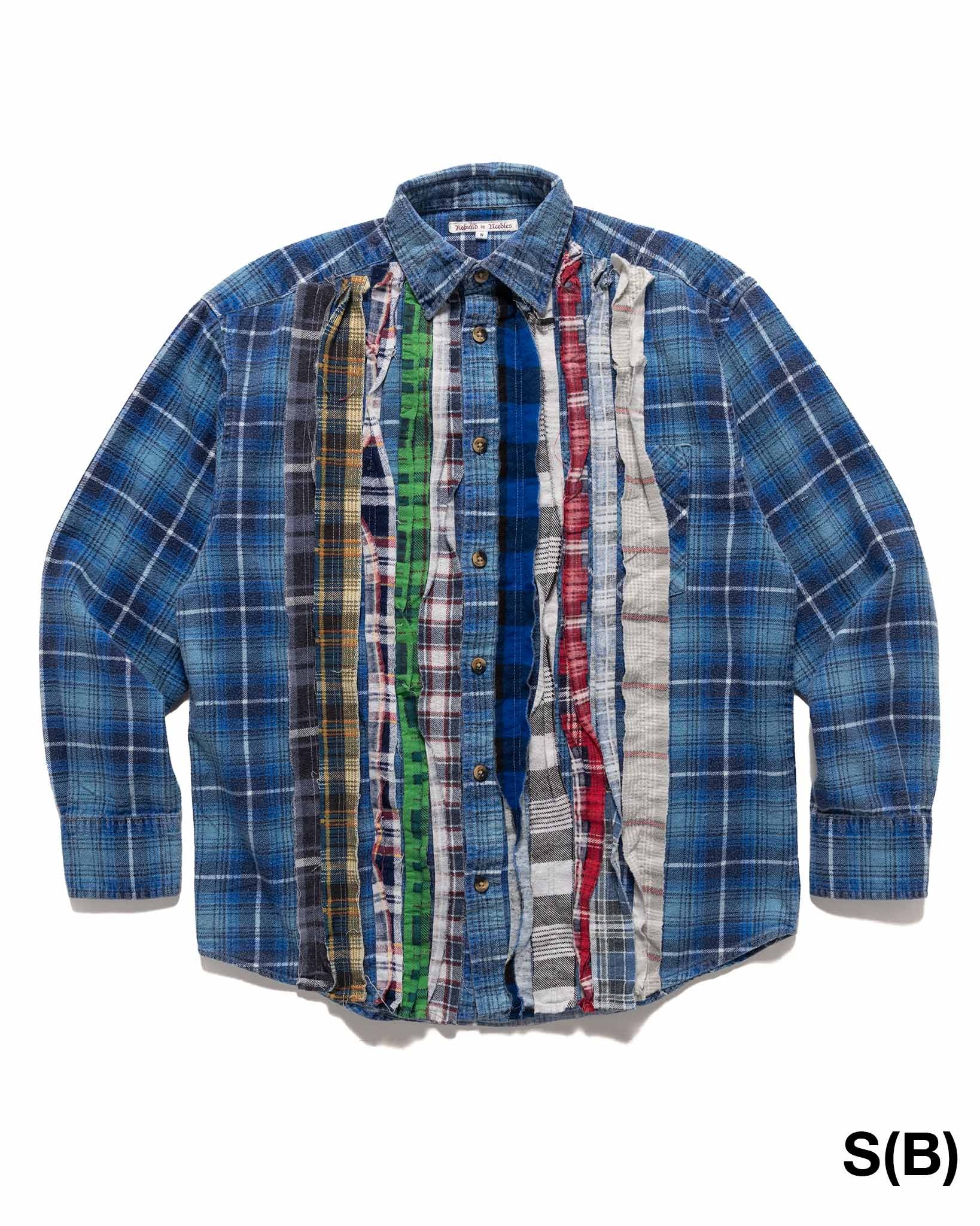Rebuild by Needles Flannel Shirt -> Ribbon Shirt Assorted - 7